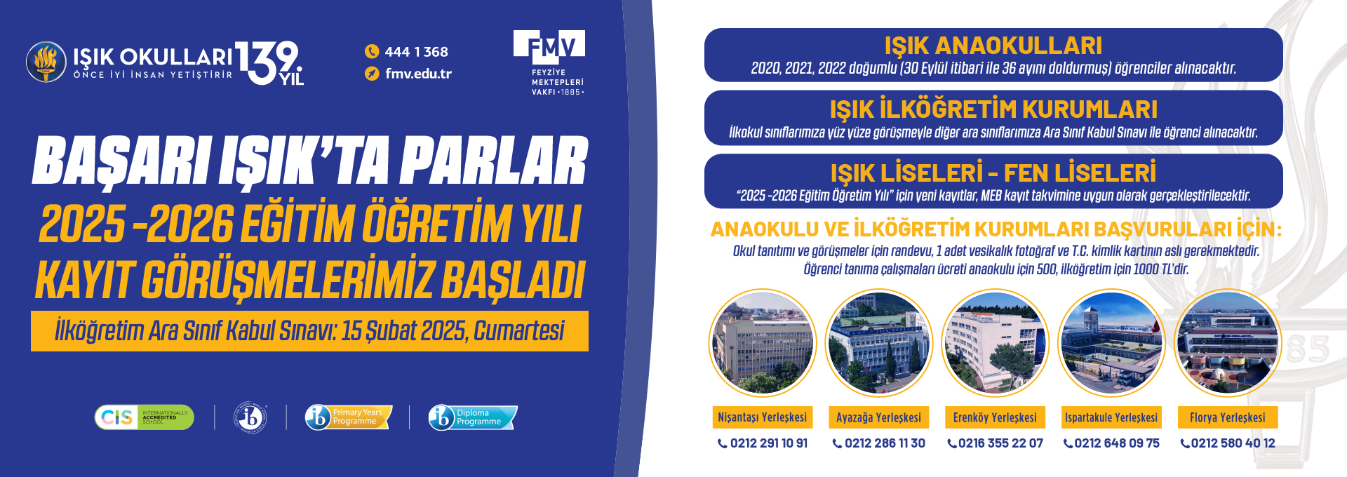 2025 - 2026 Kayıt Görüşmelerimiz Başladı